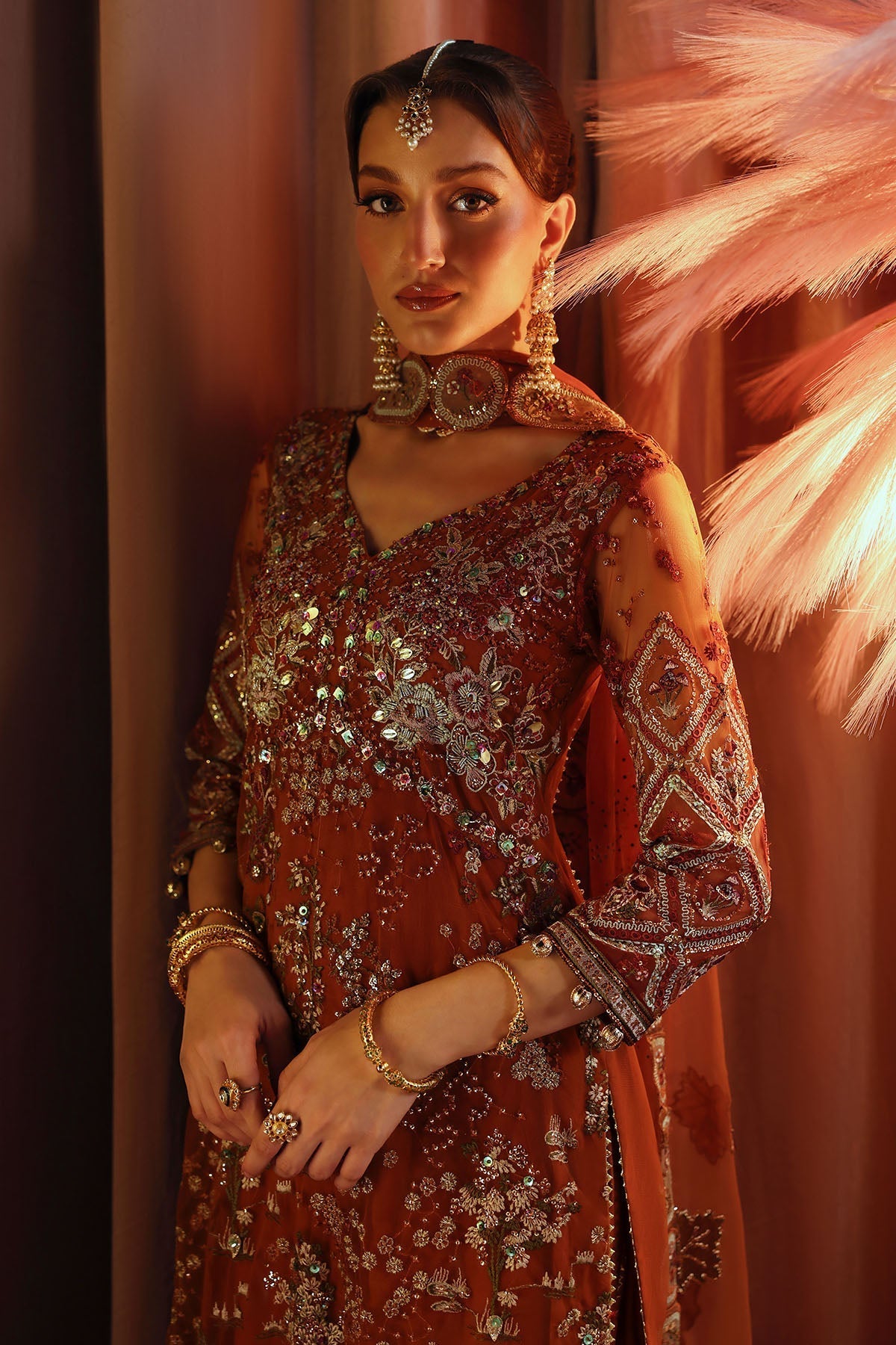 NL-80 Zardozi - Jhoomro Unstitched Luxury Formals by Nureh at #VogueClothingStudio