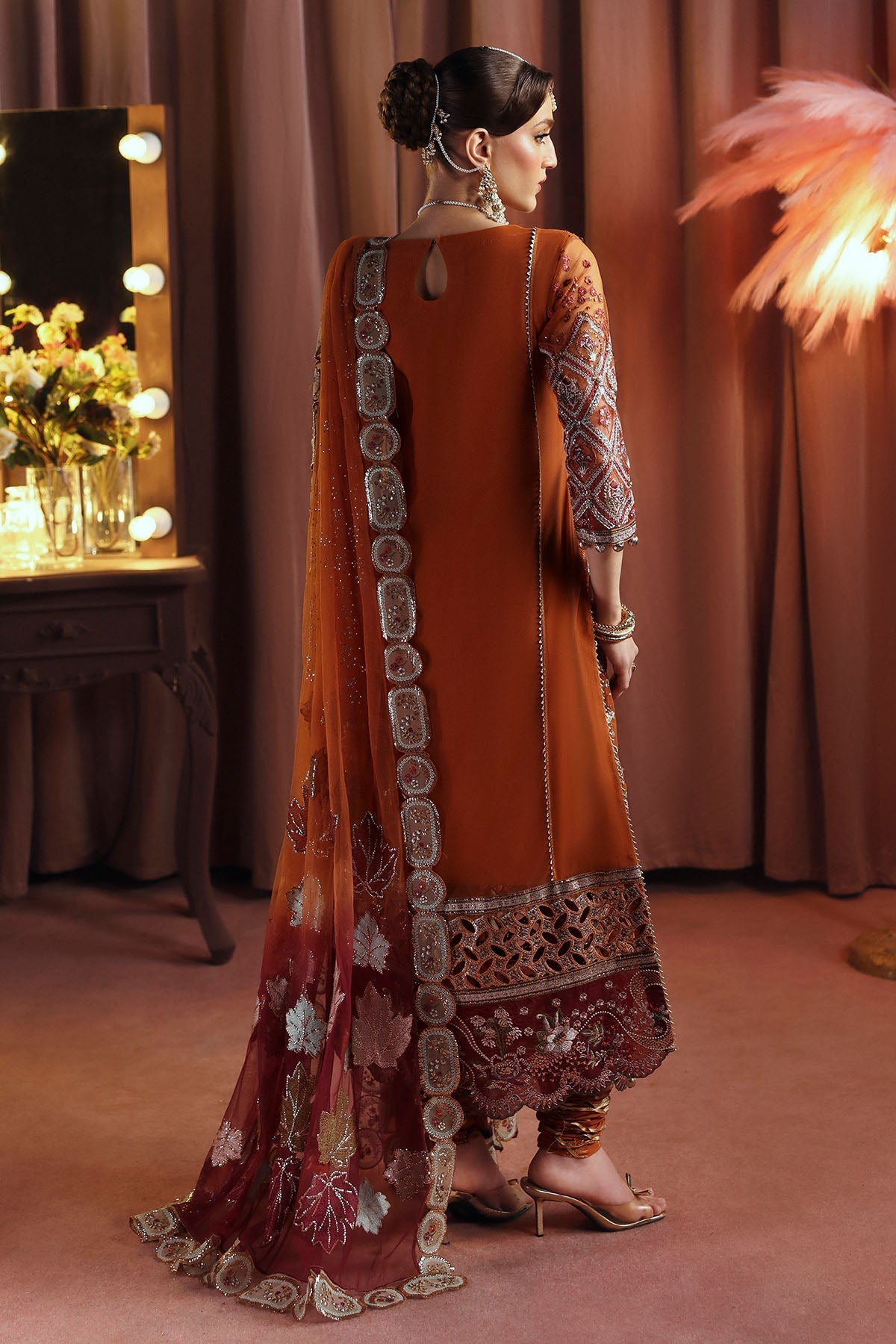 NL-80 Zardozi - Jhoomro Unstitched Luxury Formals by Nureh at #VogueClothingStudio