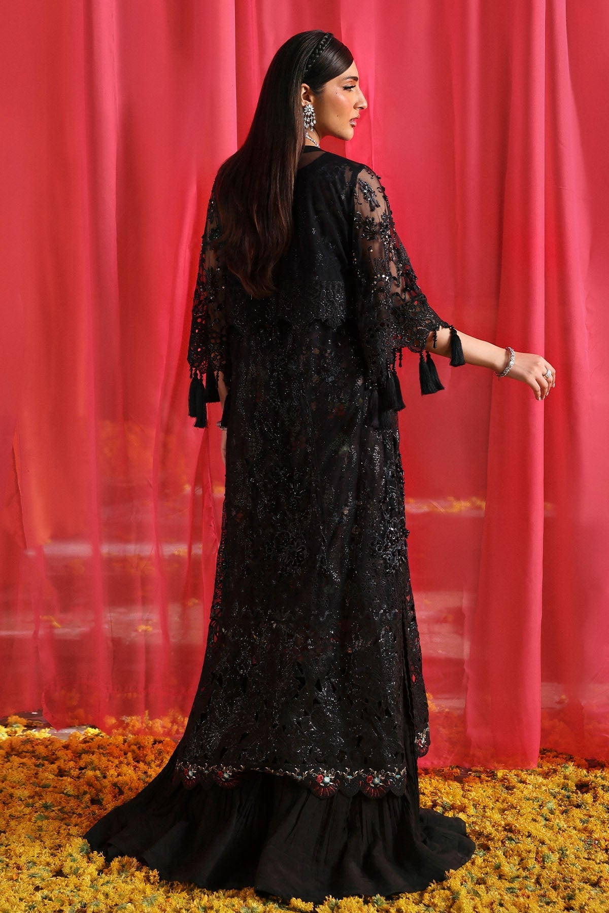 NL-87 Fayra - Jhoomro Unstitched Luxury Formals by Nureh at #VogueClothingStudio
