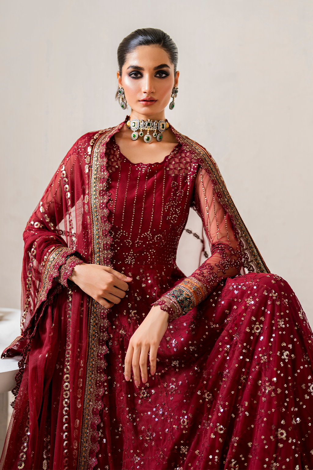 CC-49 Embroidered Net