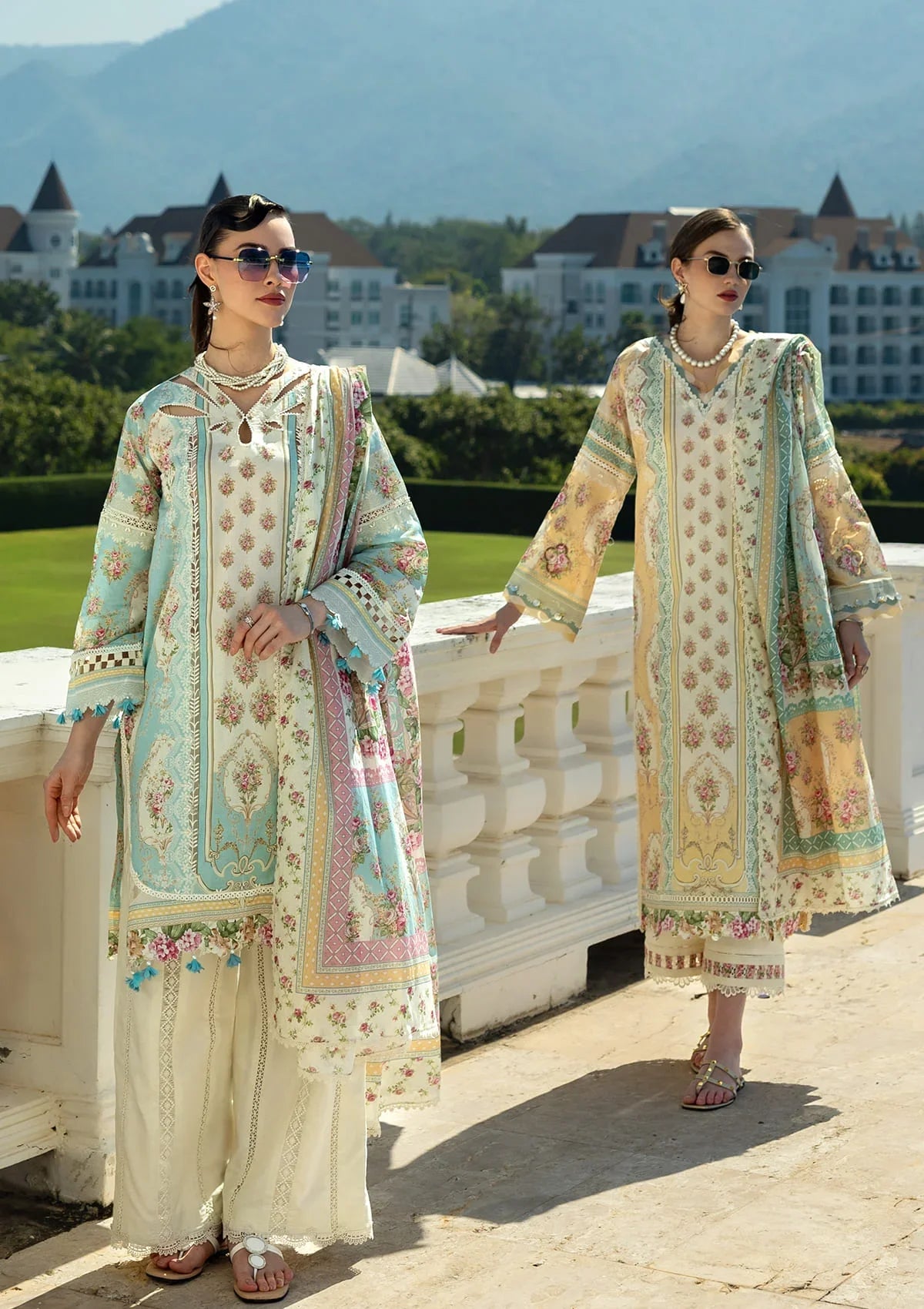 front images of light floral dresses from ELAF PRINTS COLLECTION 2025