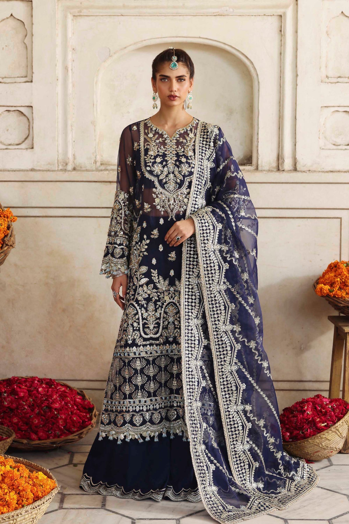 1602 Neelab - Rang Mehal by Akbar Aslam at #VogueClothingStudio