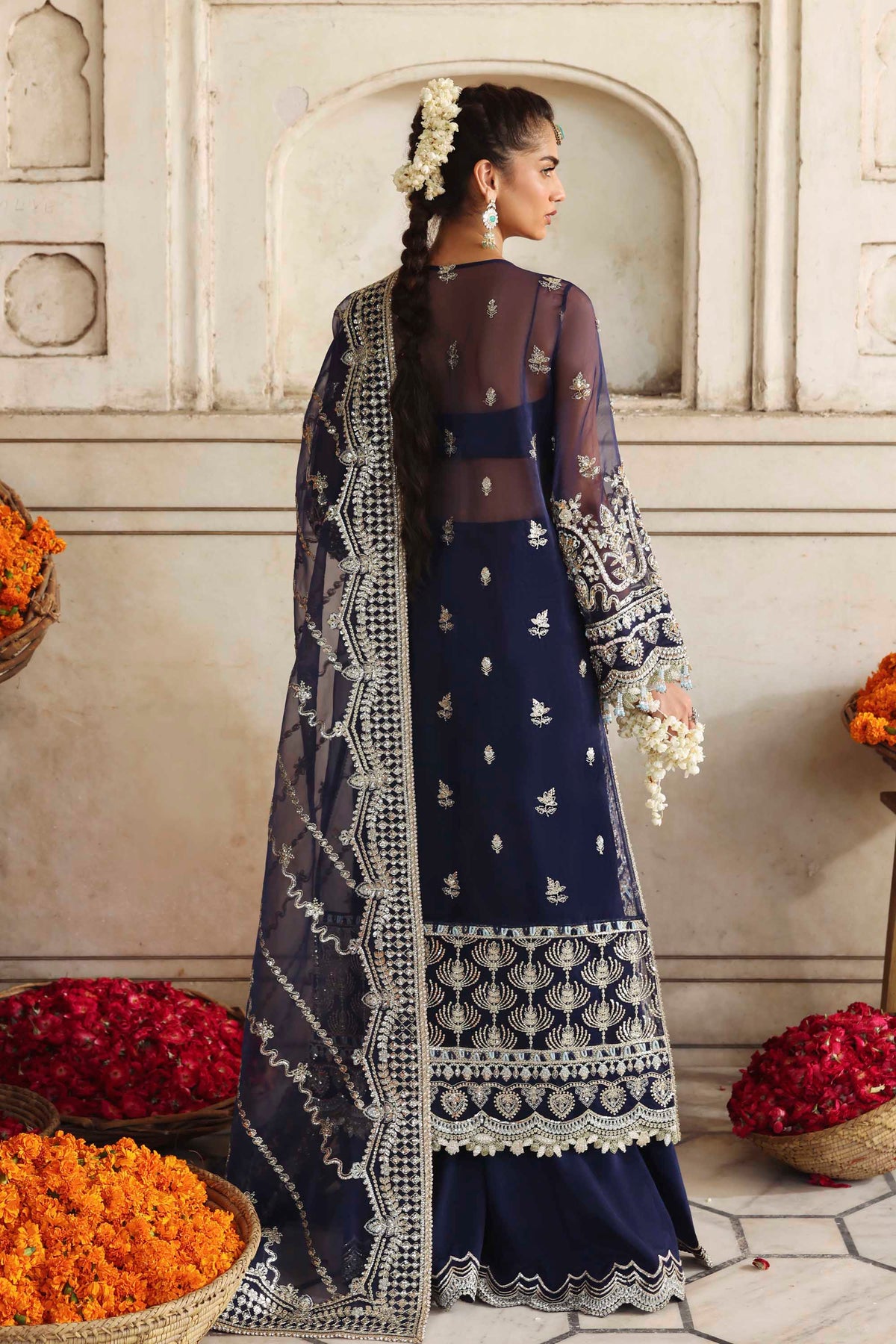 1602 Neelab - Rang Mehal by Akbar Aslam at #VogueClothingStudio