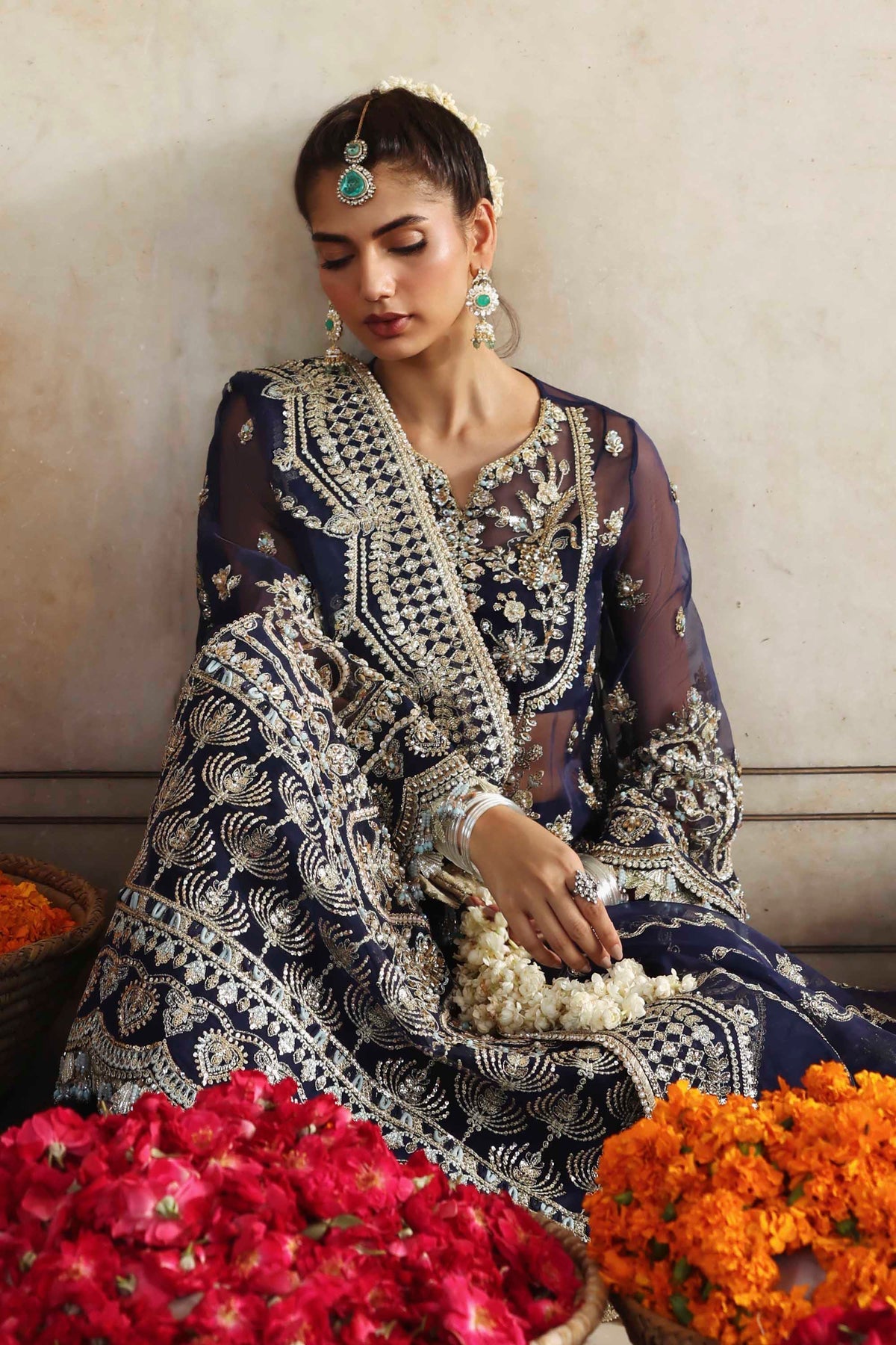 1602 Neelab - Rang Mehal by Akbar Aslam at #VogueClothingStudio