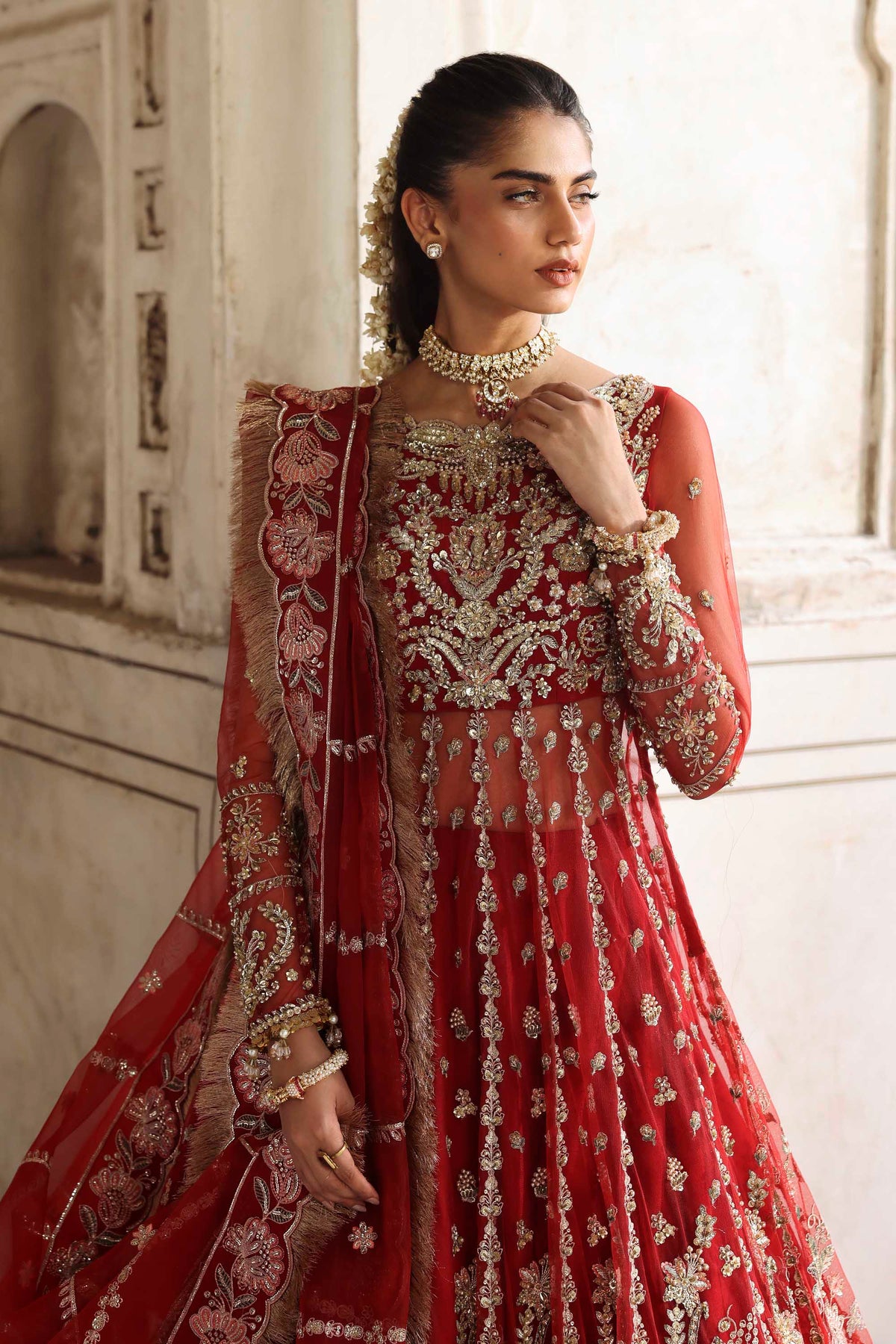 1601 Sarmast - Rang Mehal by Akbar Aslam at #VogueClothingStudio