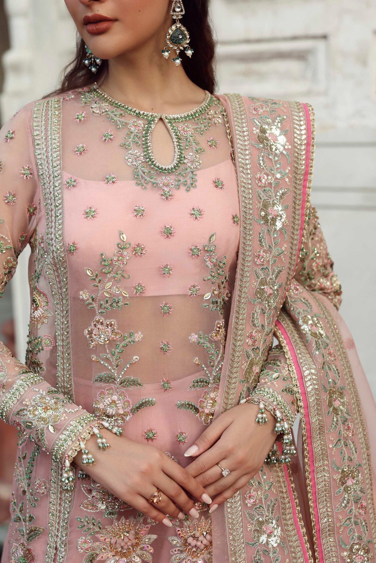 1608 Naazi - Rang Mehal by Akbar Aslam at #VogueClothingStudio