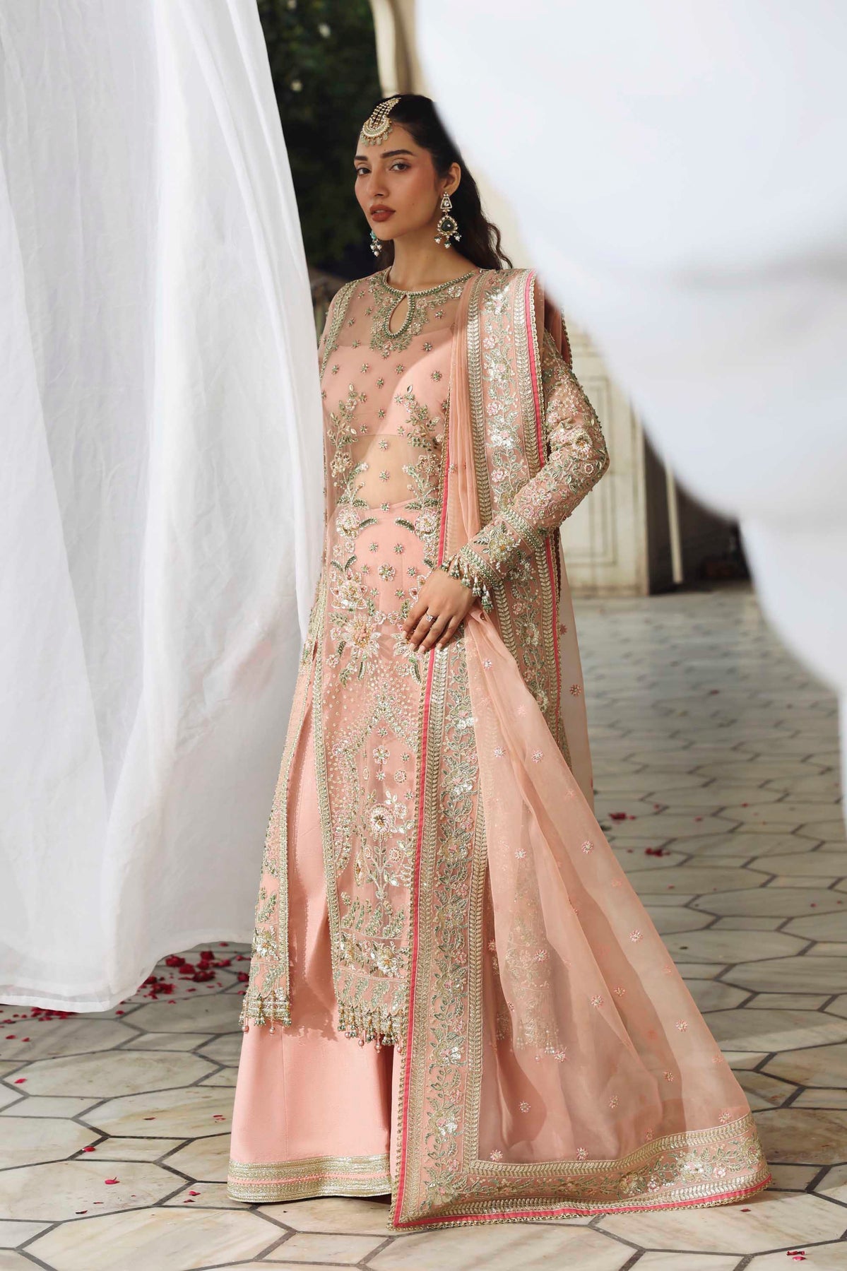 1608 Naazi - Rang Mehal by Akbar Aslam at #VogueClothingStudio