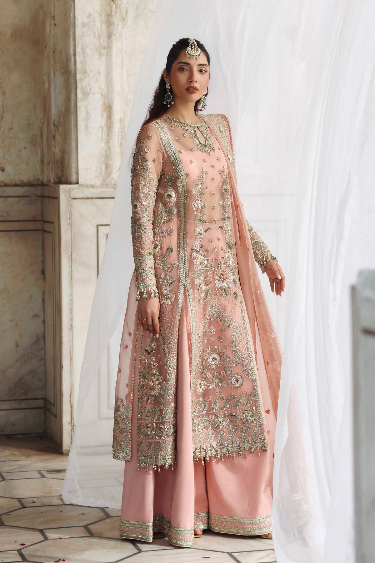 1608 Naazi - Rang Mehal by Akbar Aslam at #VogueClothingStudio