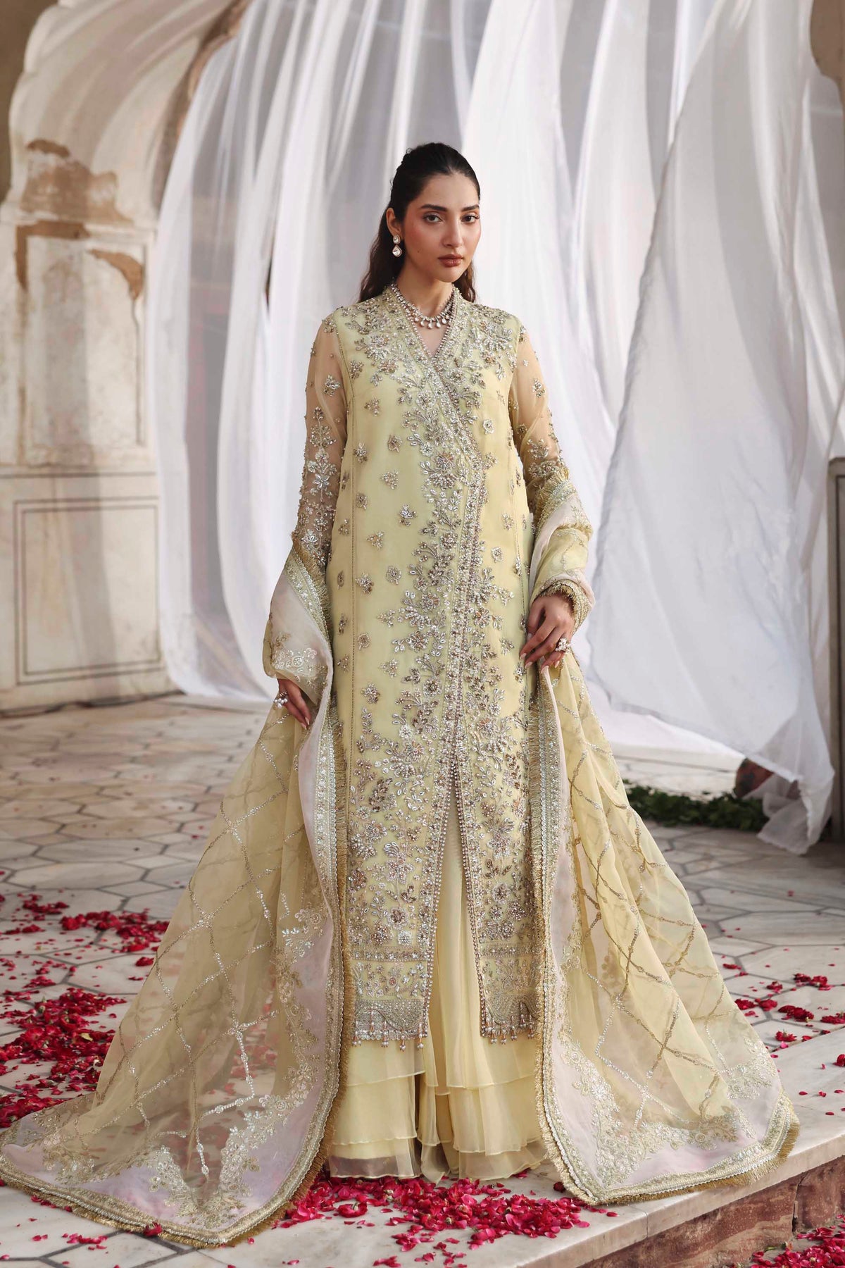 1604 Mehro - Rang Mehal by Akbar Aslam at #VogueClothingStudio