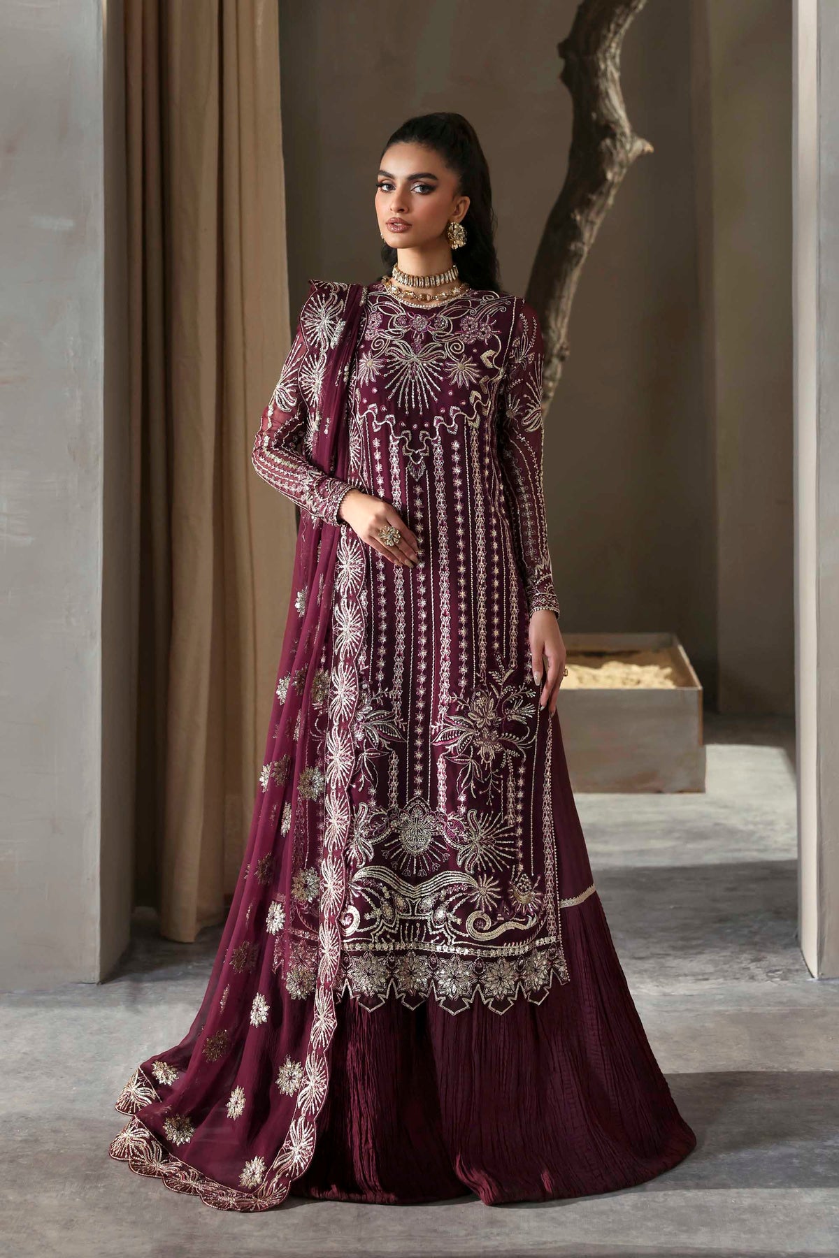 1614 Mahin - MEERAS Luxury Chiffon by Akbar Aslam at #VogueClothingStudio