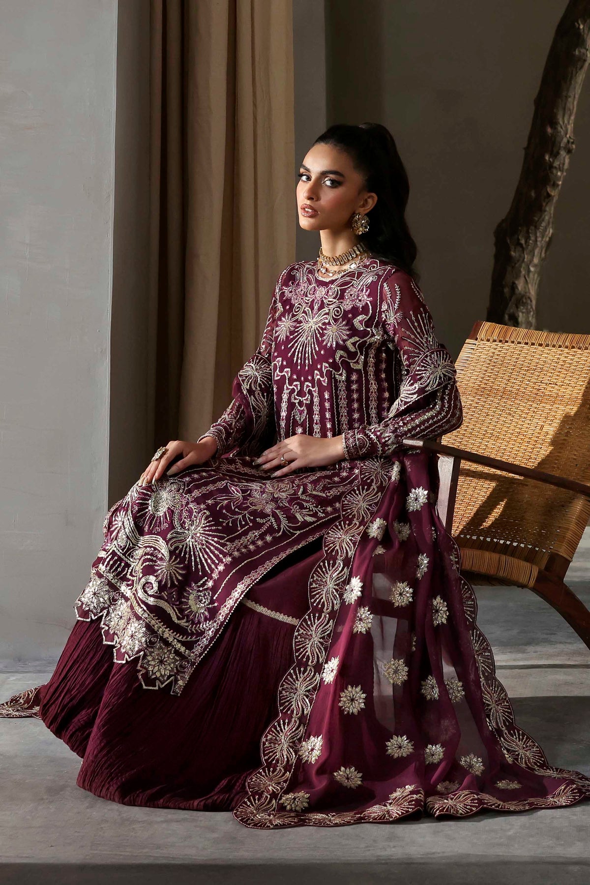 1614 Mahin - MEERAS Luxury Chiffon by Akbar Aslam at #VogueClothingStudio