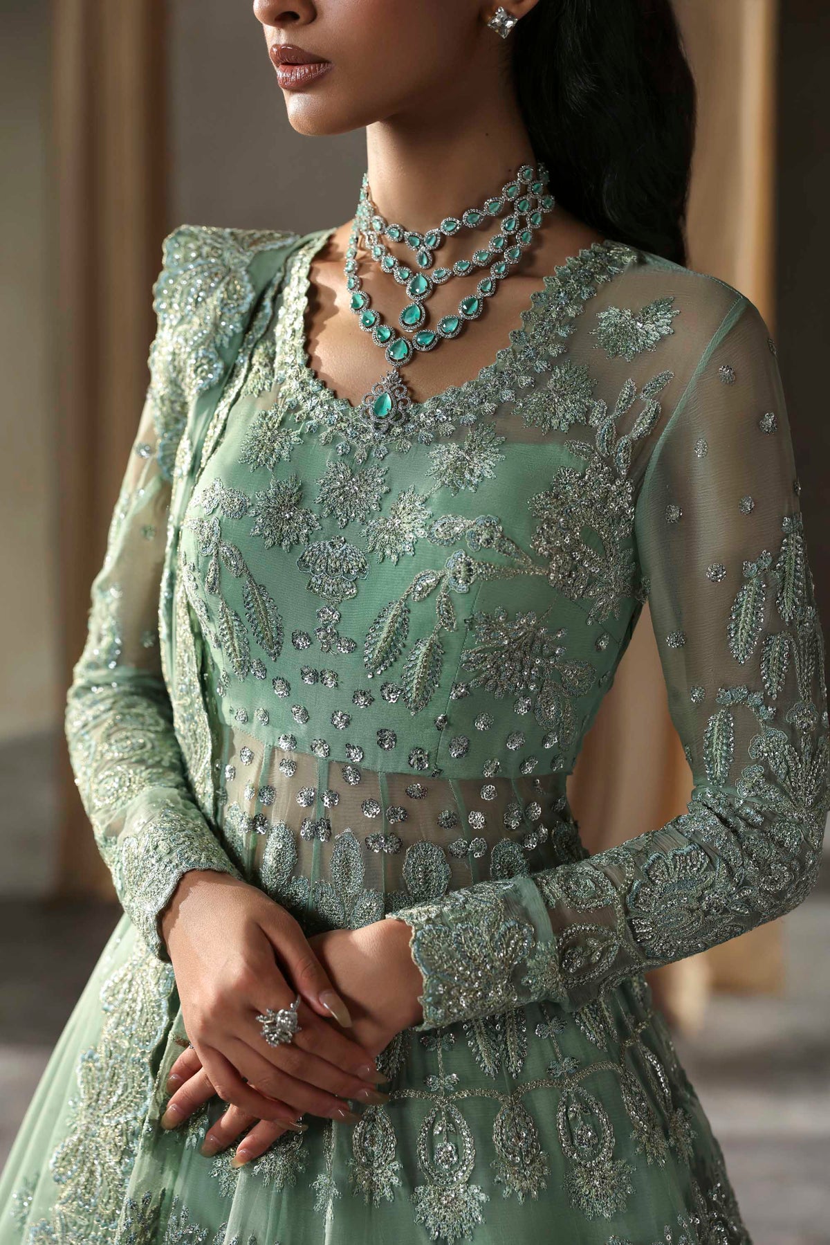 1610 Hayal - MEERAS Luxury Chiffon by Akbar Aslam at #VogueClothingStudio