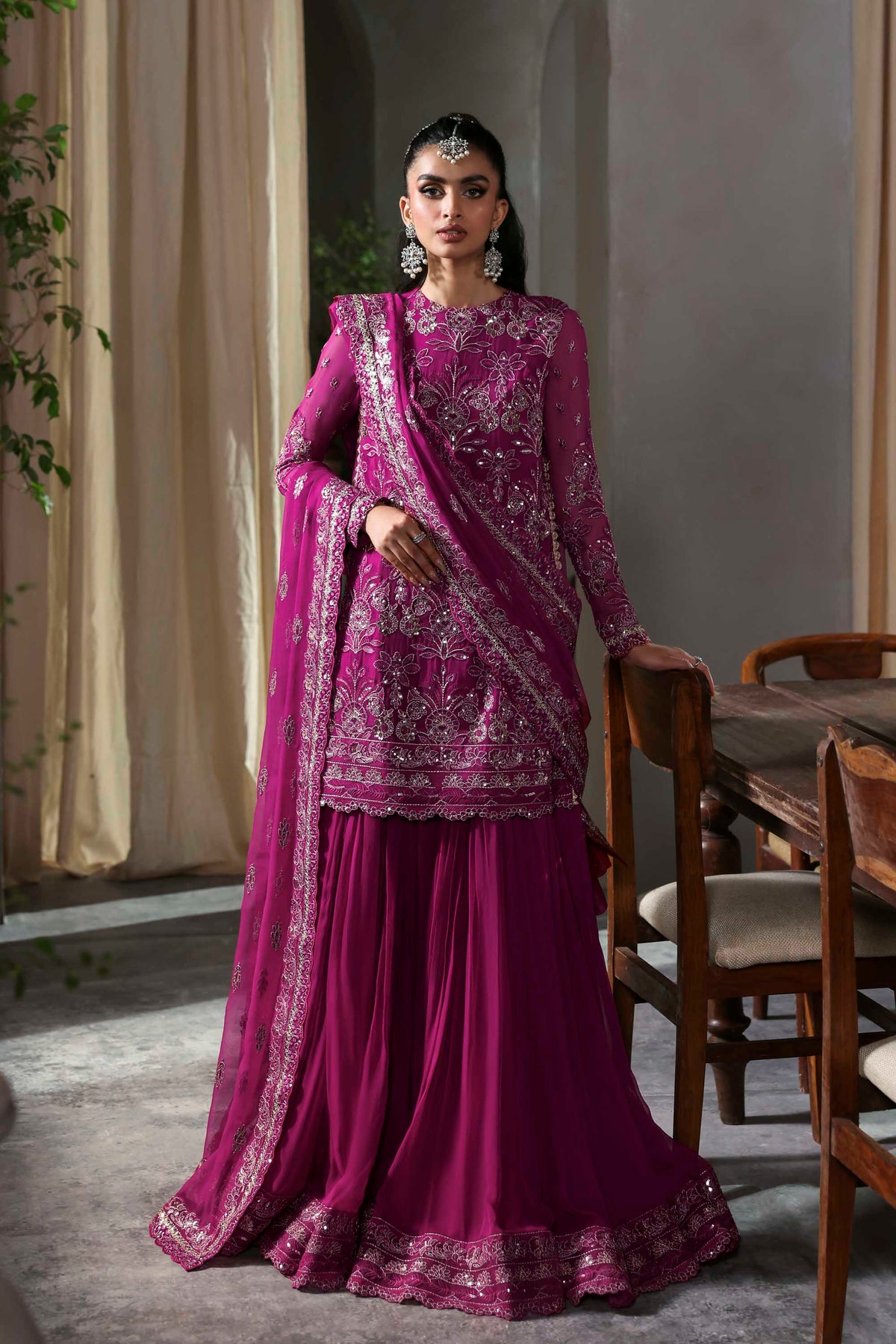 1612 Mehzar - MEERAS Luxury Chiffon by Akbar Aslam at #VogueClothingStudio