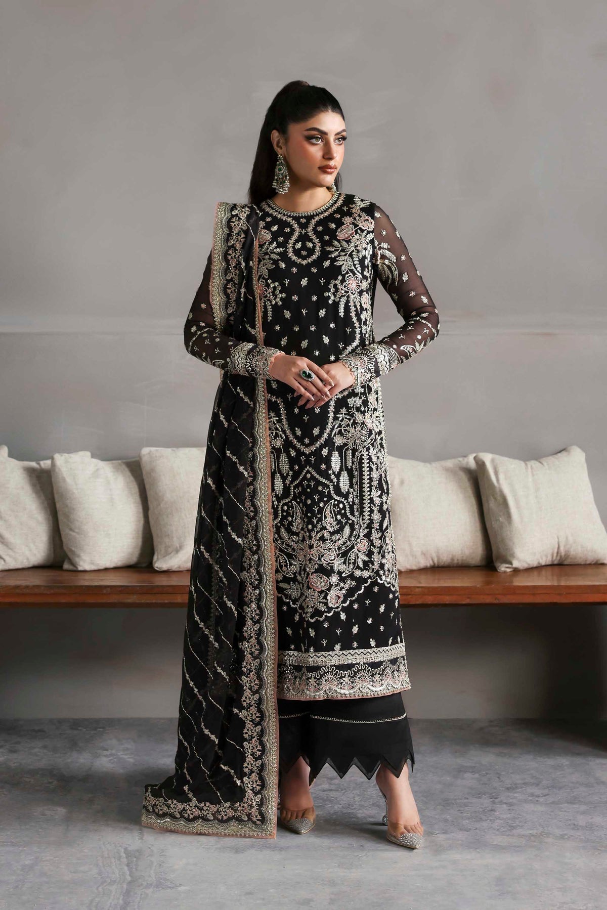 1618 Zehmaya - MEERAS Luxury Chiffon by Akbar Aslam at #VogueClothingStudio