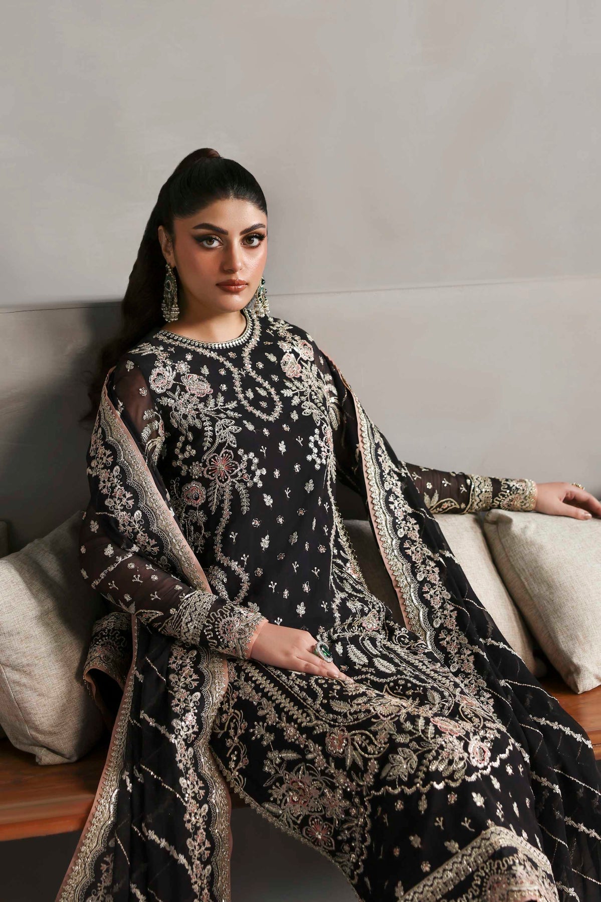 1618 Zehmaya - MEERAS Luxury Chiffon by Akbar Aslam at #VogueClothingStudio