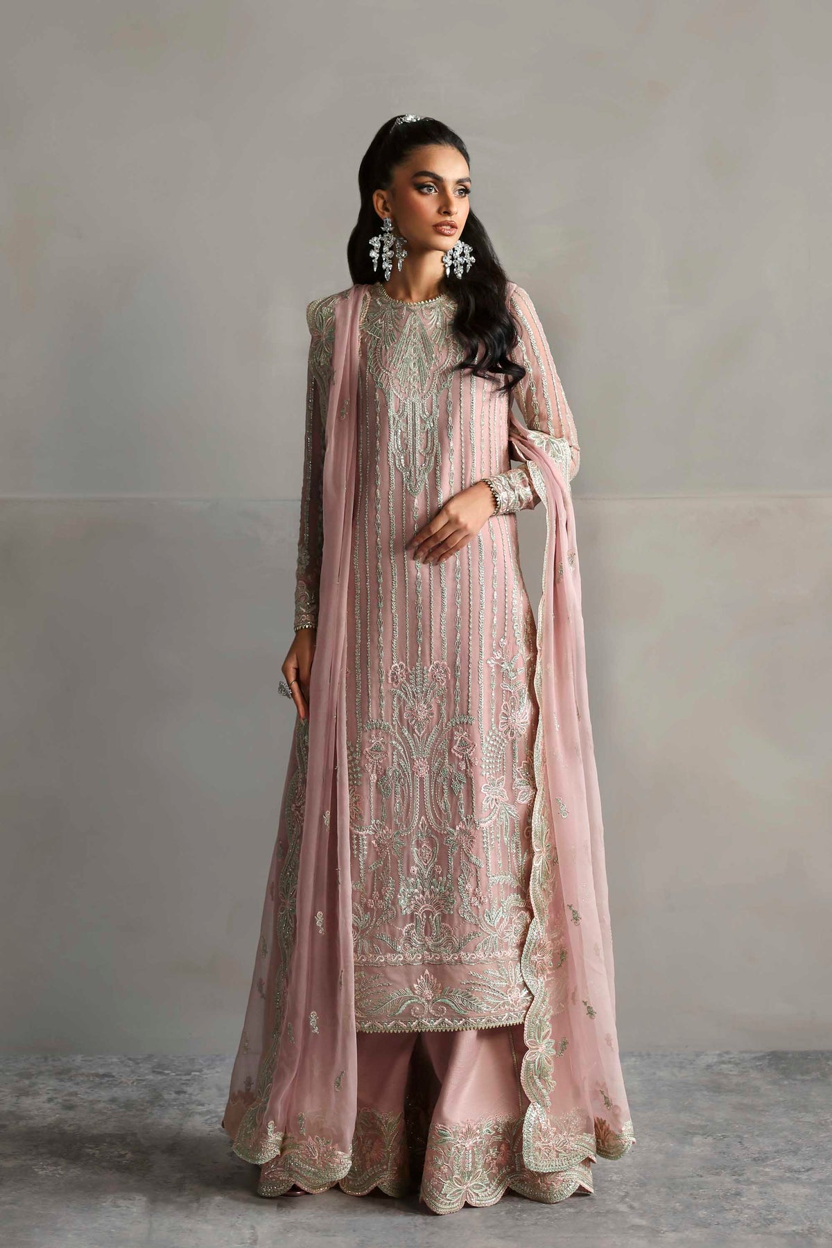 1613 Gulnour - MEERAS Luxury Chiffon by Akbar Aslam at #VogueClothingStudio