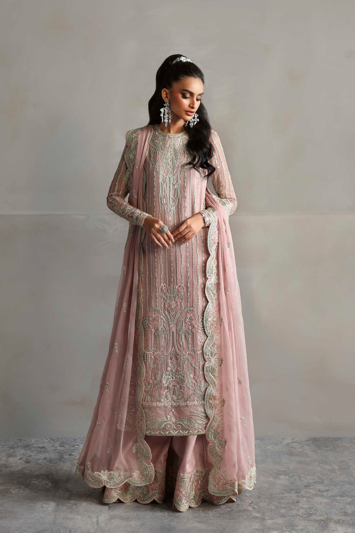 1613 Gulnour - MEERAS Luxury Chiffon by Akbar Aslam at #VogueClothingStudio