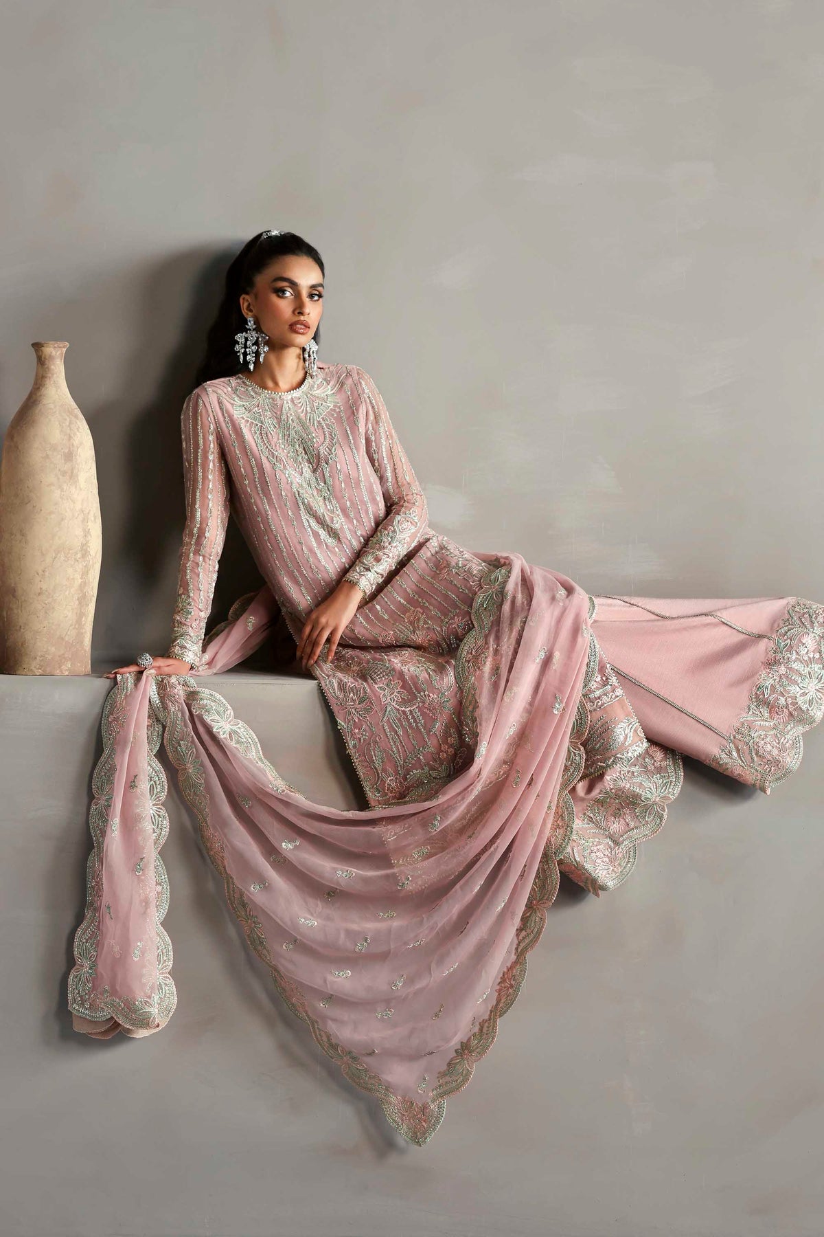 1613 Gulnour - MEERAS Luxury Chiffon by Akbar Aslam at #VogueClothingStudio