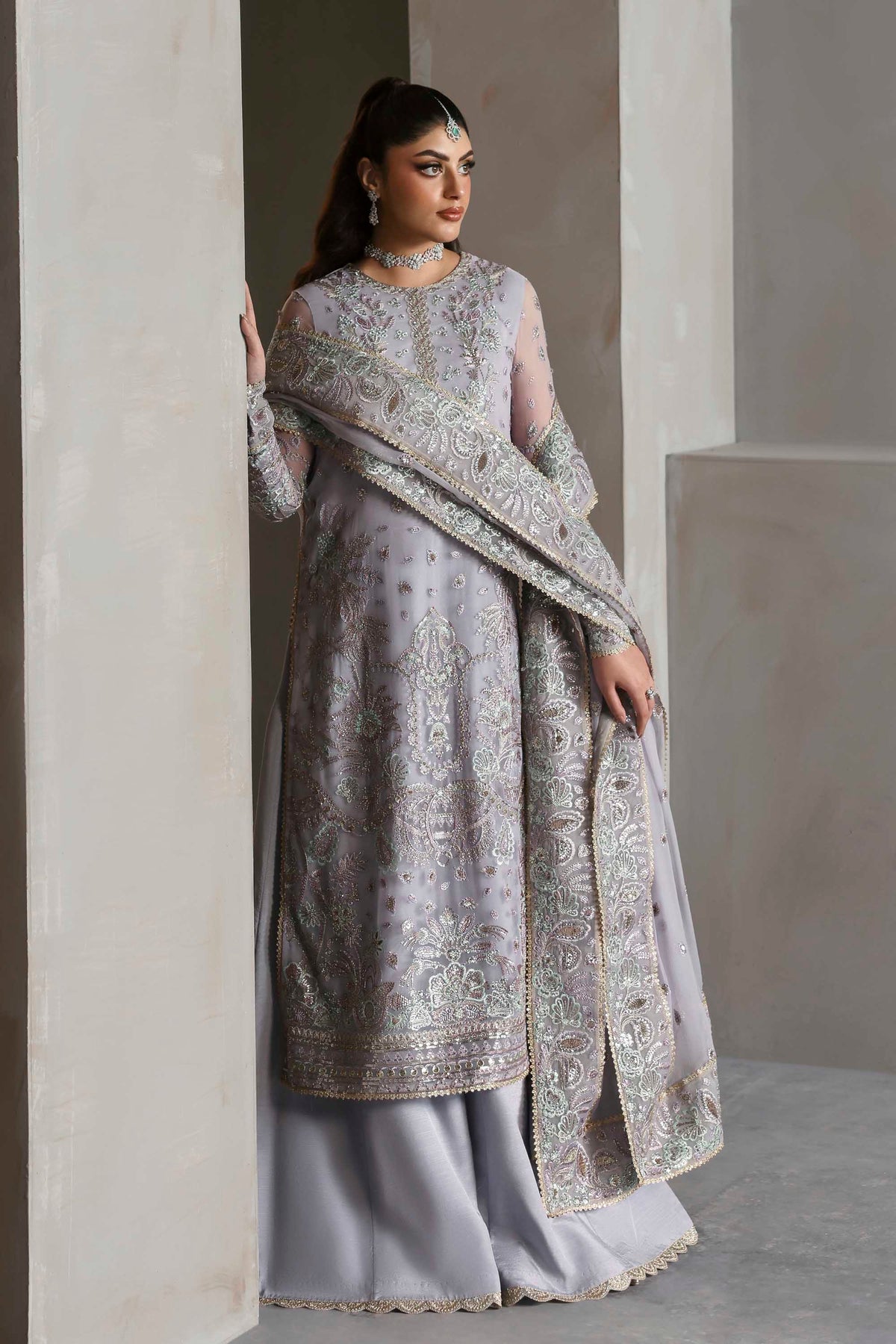 1615 Emeraya - MEERAS Luxury Chiffon by Akbar Aslam at #VogueClothingStudio