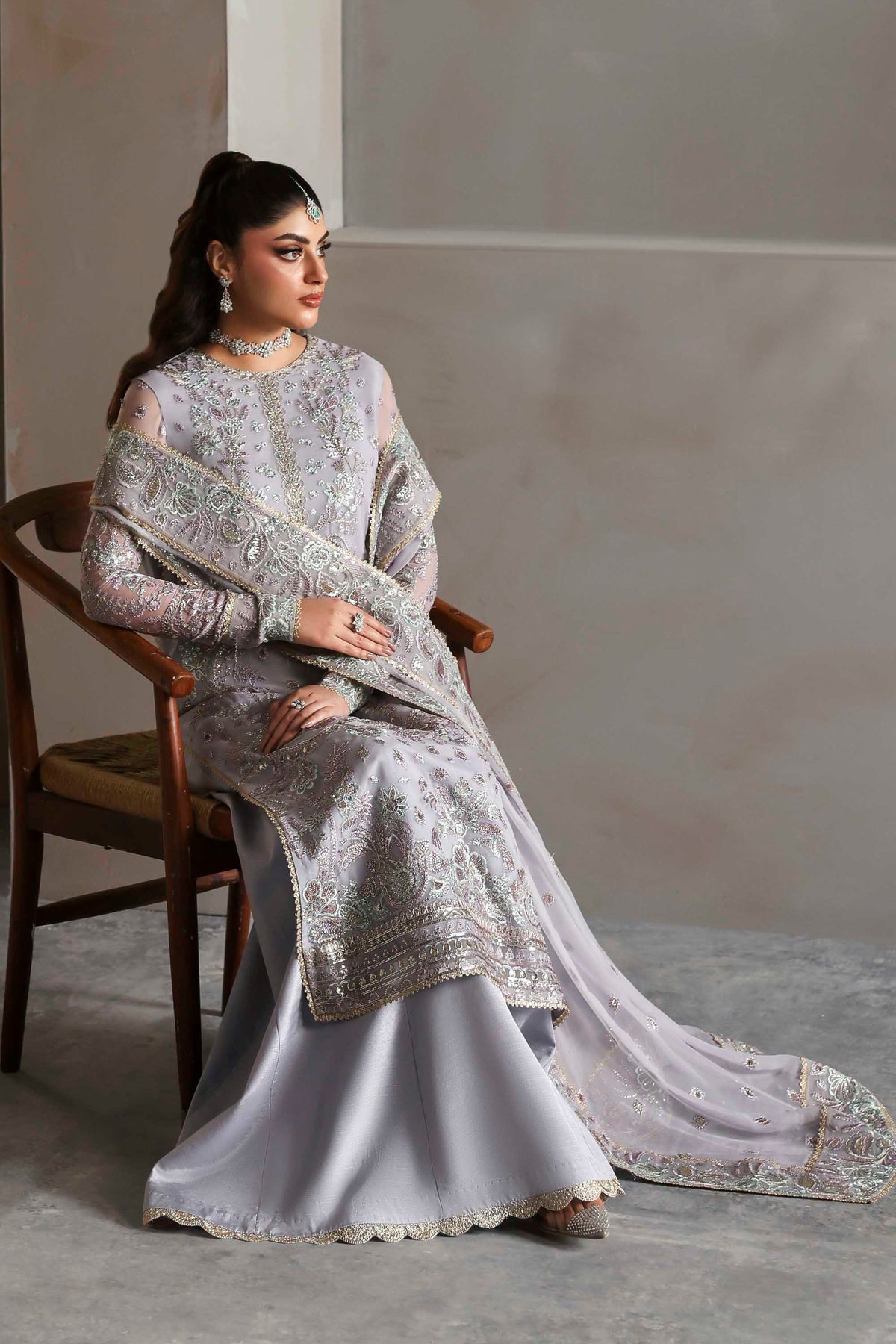 1615 Emeraya - MEERAS Luxury Chiffon by Akbar Aslam at #VogueClothingStudio