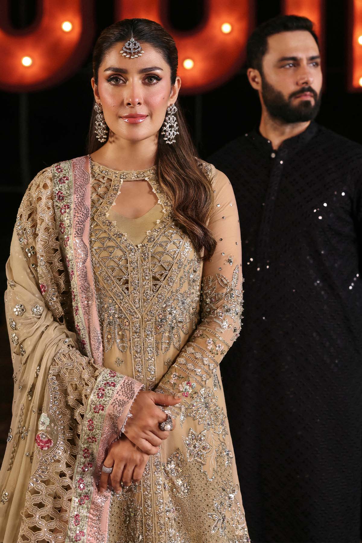 NL-85 Raina - Jhoomro Unstitched Luxury Formals by Nureh at #VogueClothingStudio