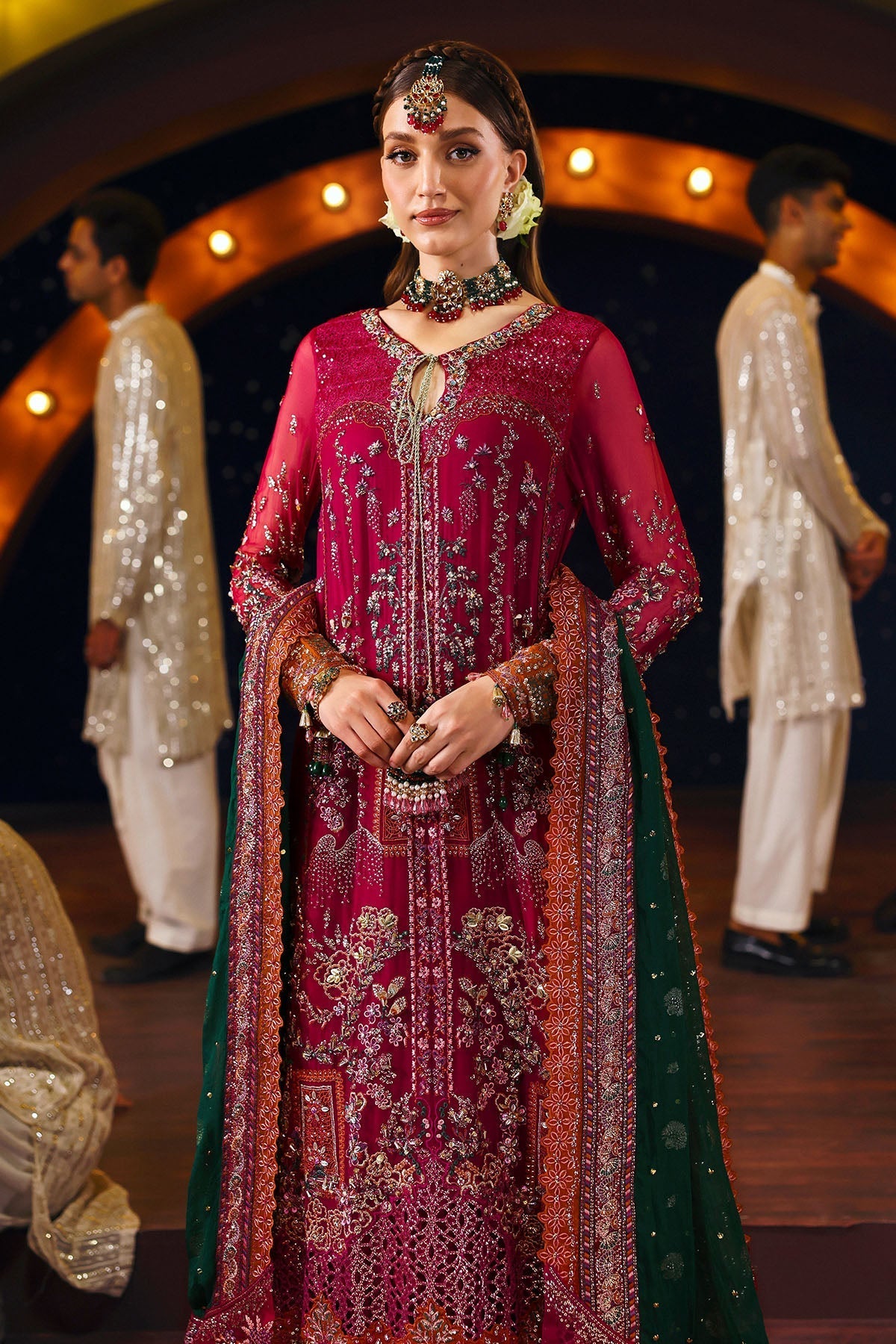 NL-82 Syera - Jhoomro Unstitched Luxury Formals by Nureh at #VogueClothingStudio