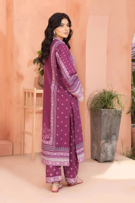 2PC Printed Unstitched Khaddar Shirt & Trouser KKH-3664 Printed KHAS STORES