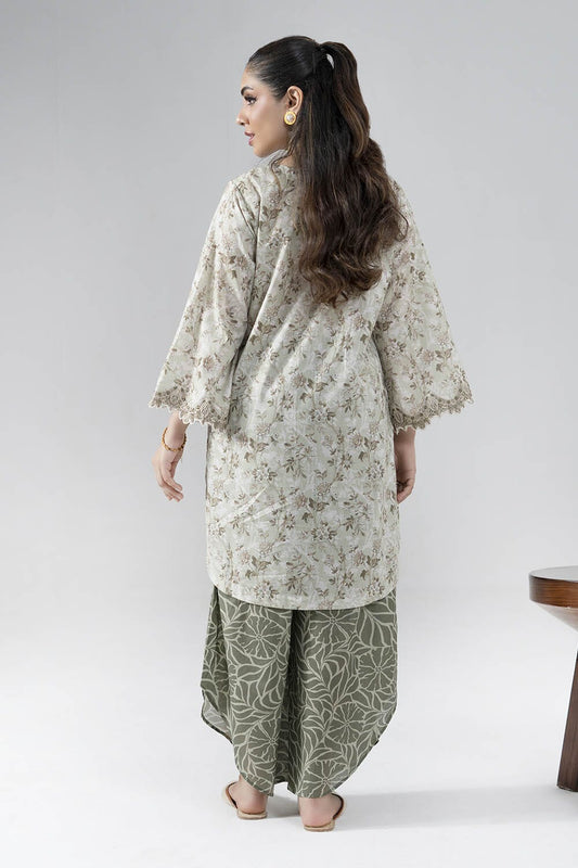 2PC Stitched Embroidered Lawn Shirt & Trouser | RTW-RKTE-4030 Embroidered KHAS STORES