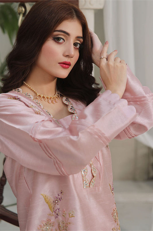 2PC Stitched Embroidered Silk Shirt & Trouser KFSE-2366 KHAS STORES