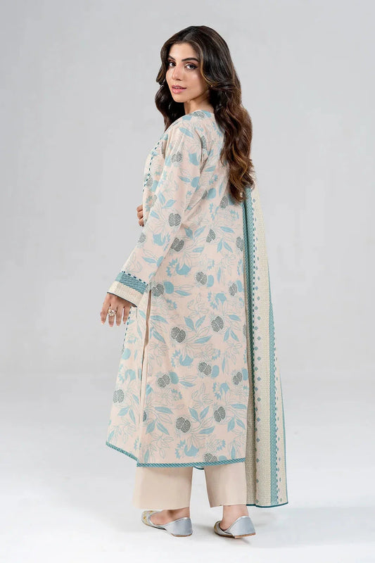 2PC Stitched Printed Lawn Shirt & Dupatta | RTW-KSD-4037 Printed KHAS STORES