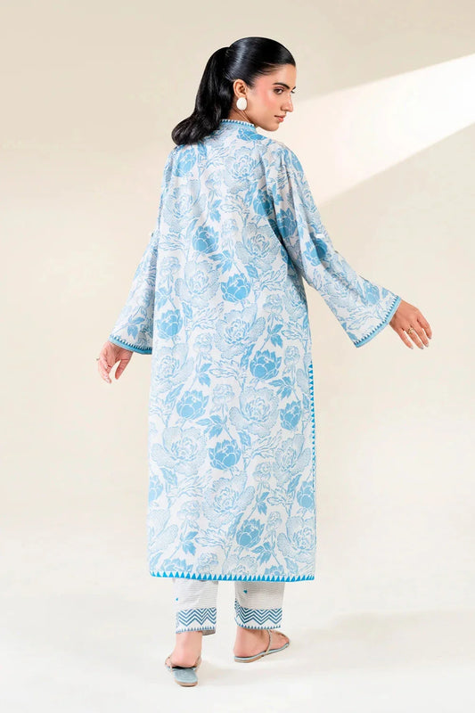 2PC Stitched Printed Lawn Shirt & Trouser | RTW-KST-3851 Printed KHAS STORES