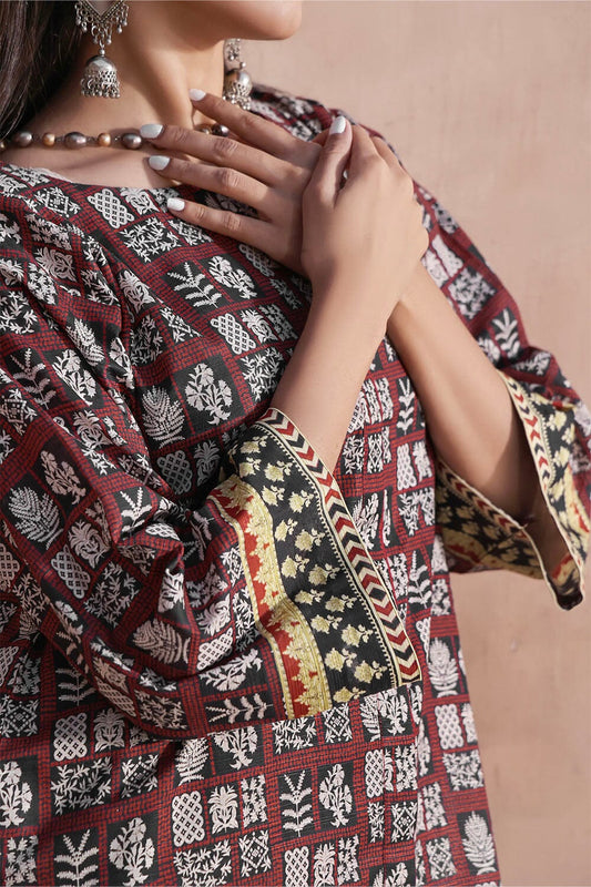 2PC Unstitched Khaddar Shirt & Trouser RKT-2323 KHAS STORES