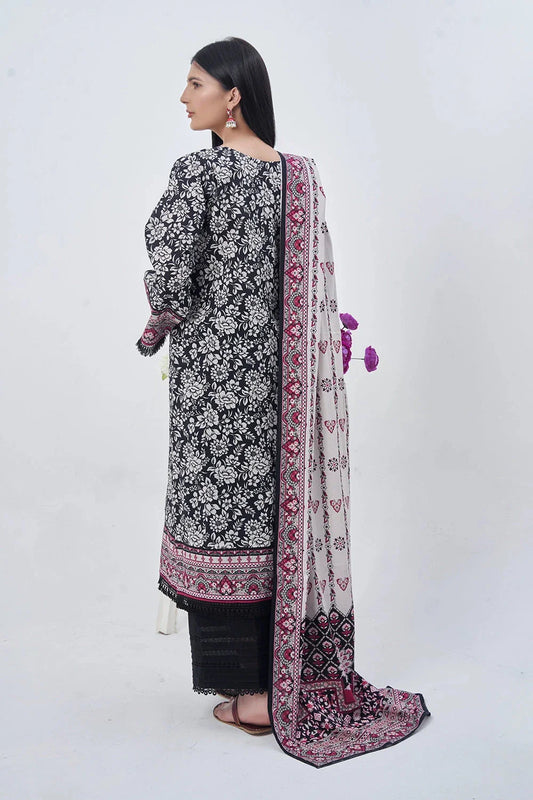 2PC Unstitched Printed Lawn Shirt and Dupatta KSD-3214 Printed KHAS STORES