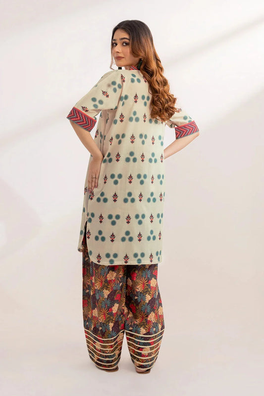 2PC Unstitched Printed Lawn Shirt and Trouser KST-3237 Printed KHAS STORES