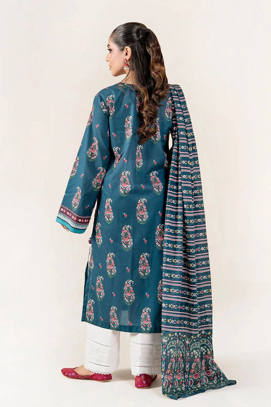 2PC Unstitched Printed Lawn Shirt & Dupatta | KSD-4056 Printed KHAS STORES