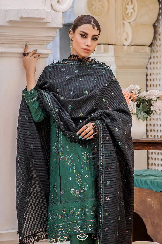 3 Pcs Unstitched Emb Khaddar Suit KKE-1616 KHAS STORES