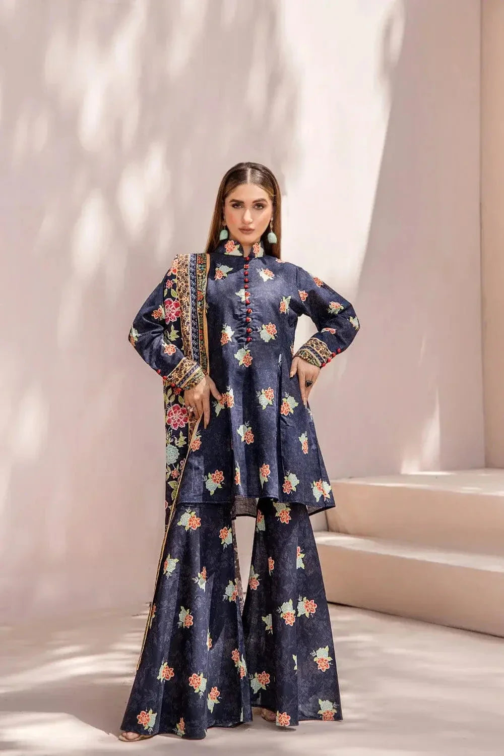 3 Pcs Unstitched Khaddar Suit KKH-2226 KHAS STORES
