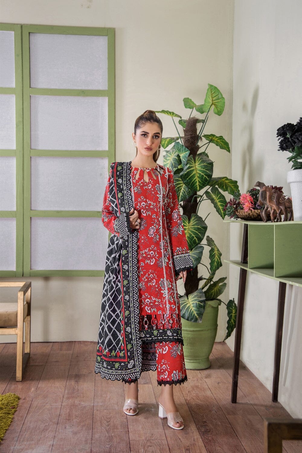 3 Pcs Unstitched Khaddar Suit KKH-2231 KHAS STORES