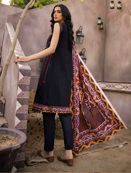 3 Piece Unstitched Khaddar Suit KKS-1507 KHAS STORES