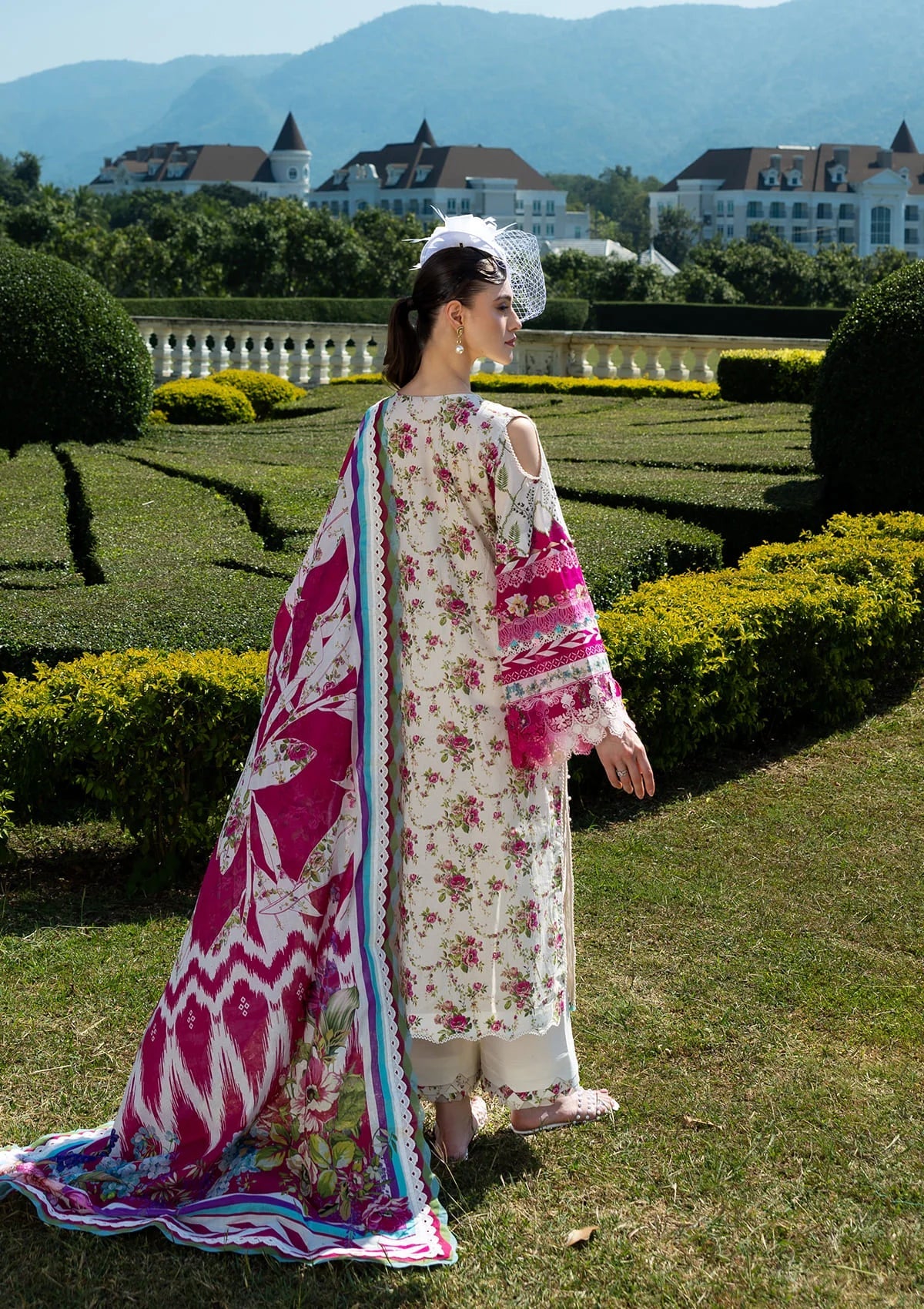 Elegent dress QUEEN GARNET from ELAF PRINTS COLLECTION 2025
