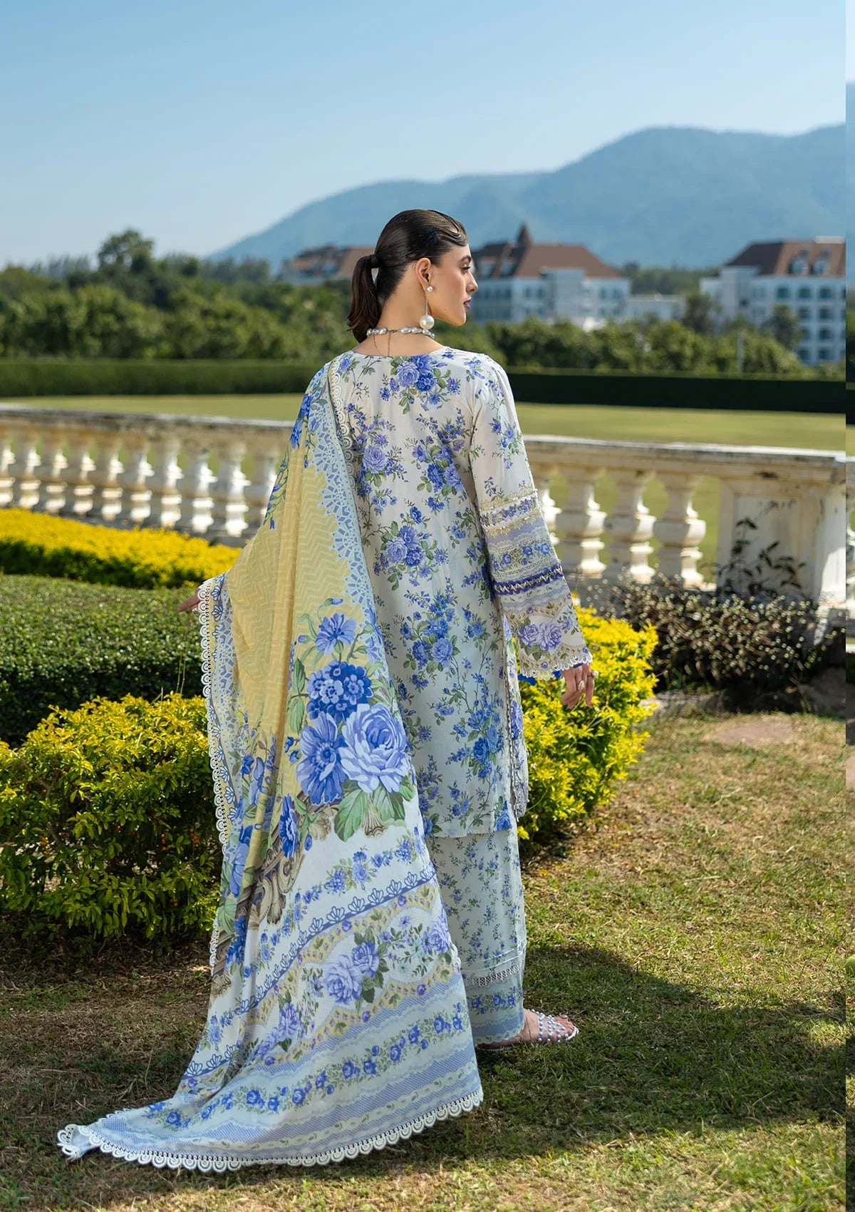 Elegent dress ELIZABETH from ELAF PRINTS COLLECTION 2025.