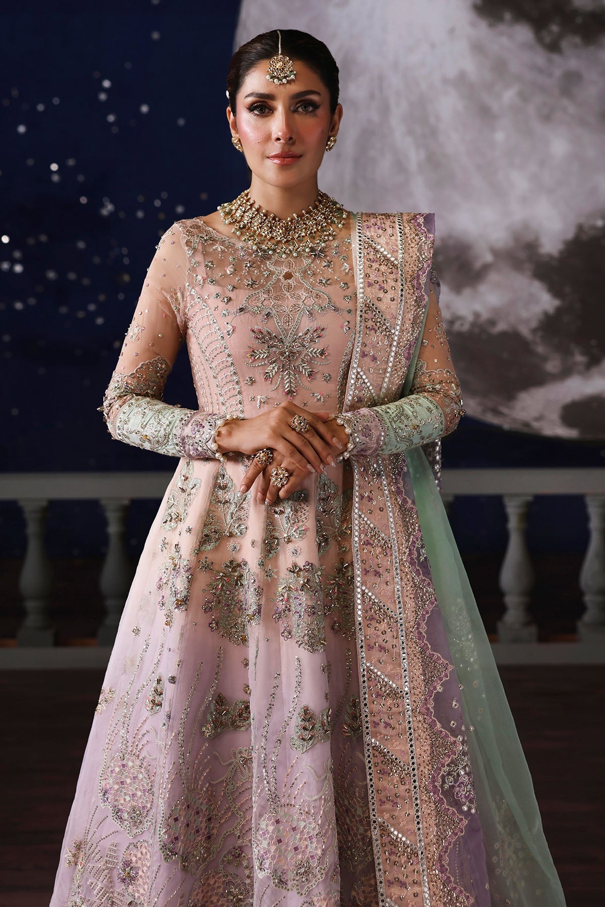 NL-81 Daria - Jhoomro Unstitched Luxury Formals by Nureh at #VogueClothingStudio