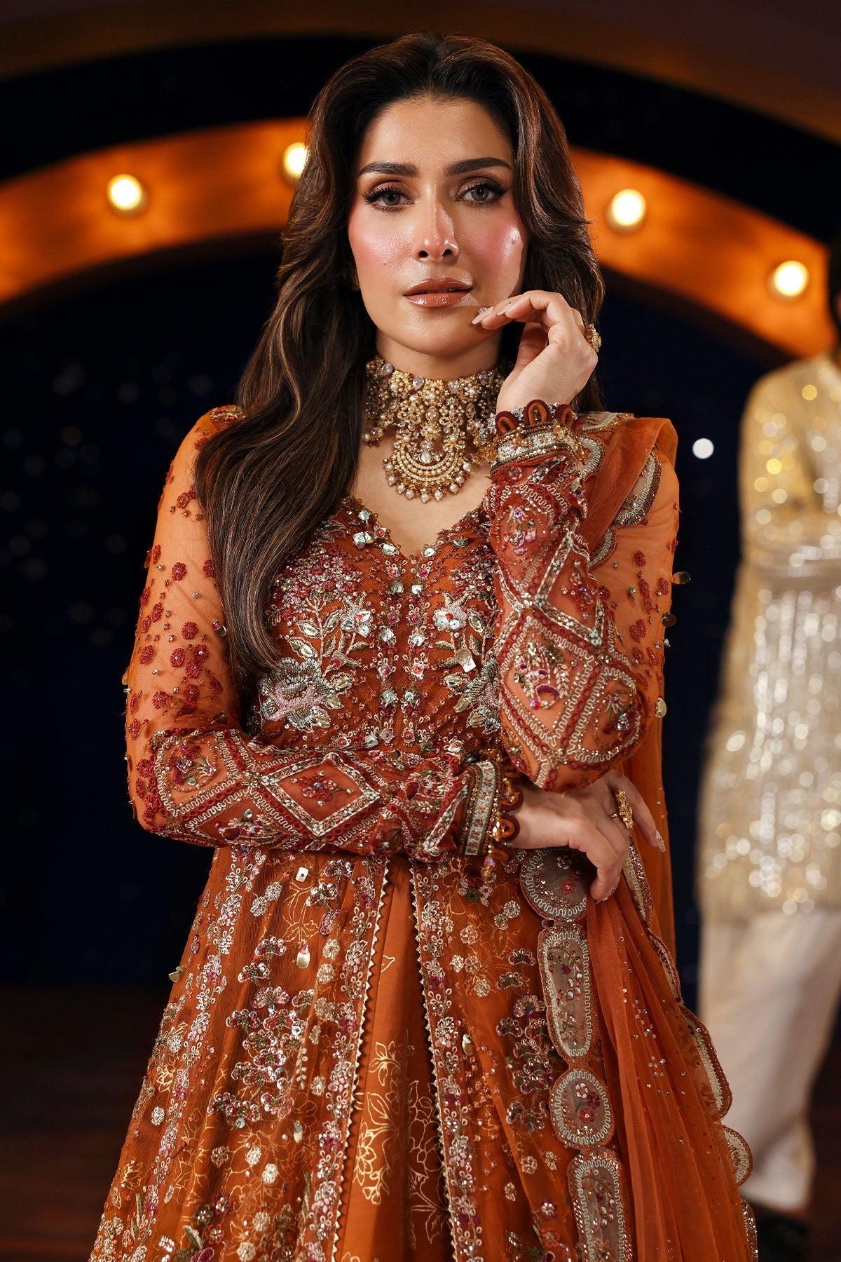 NL-80 Zardozi - Jhoomro Unstitched Luxury Formals by Nureh at #VogueClothingStudio