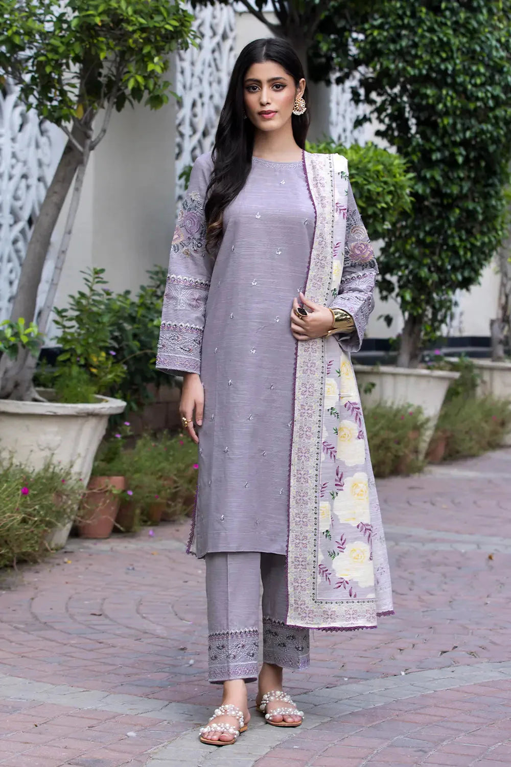 3PC Embroidered Unstitched Khaddar Suit KKE-2924 Embroidered KHAS STORES