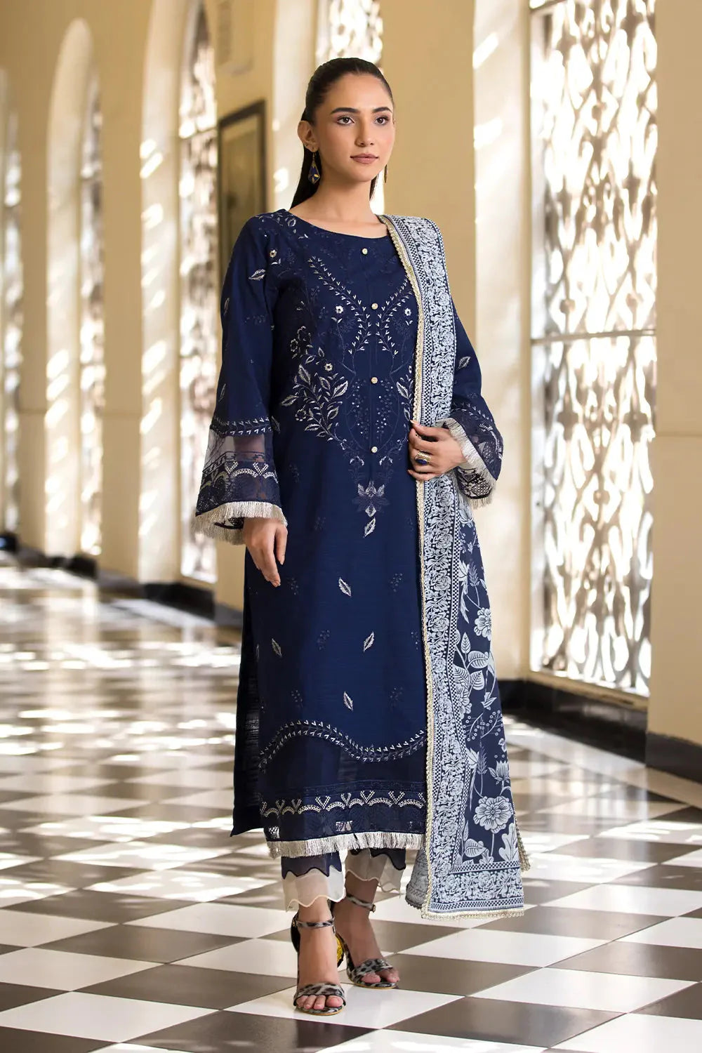 3PC Embroidered Unstitched Khaddar Suit KKE-2925 Embroidered KHAS STORES