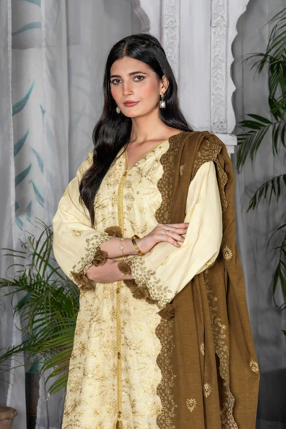 3PC Embroidered Unstitched Khaddar Suit KKE-2955 Embroidered KHAS STORES