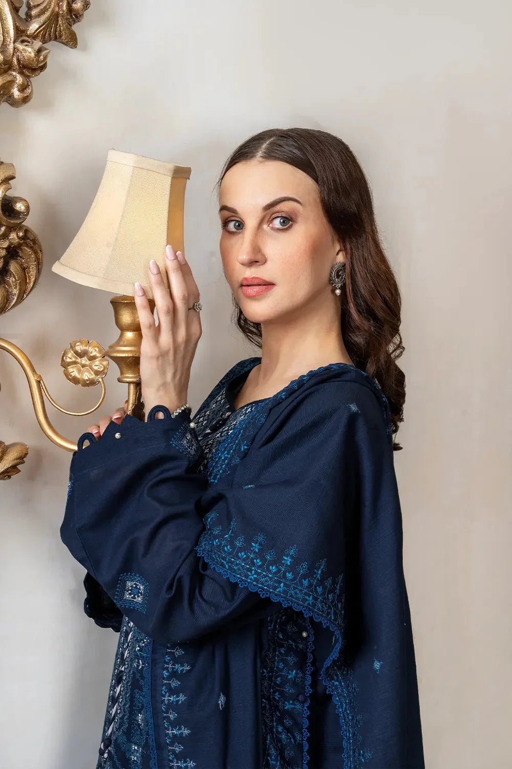 3PC Embroidered Unstitched Khaddar Suit KKE-2956 Embroidered KHAS STORES