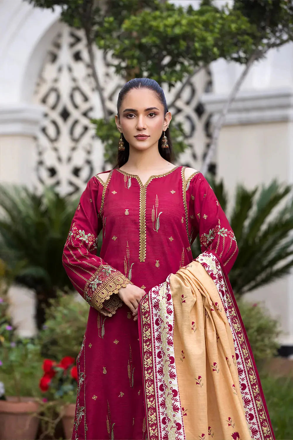 3PC Embroidered Unstitched Khaddar Suit KKE-2974 Embroidered KHAS STORES