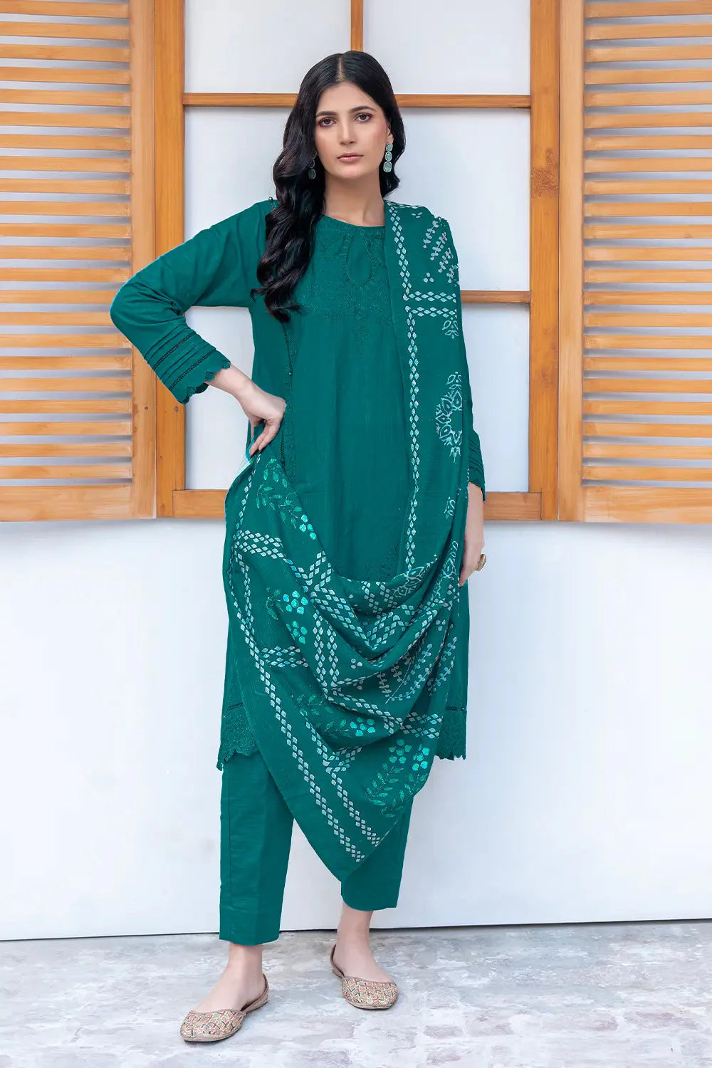 3PC Embroidered Unstitched Khaddar Suit KKE-3014 Embroidered KHAS STORES