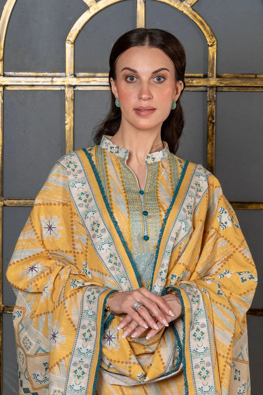 3PC Embroidered Unstitched Khaddar Suit KKHE-2951 Embroidered KHAS STORES